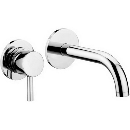 Stick Wall Mounted Basin Mixer with 175mm Spout Chrome