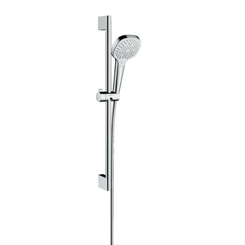 Croma Select E Shower Set 110 Multi With Shower Bar 650mm White/Chrome 26580400