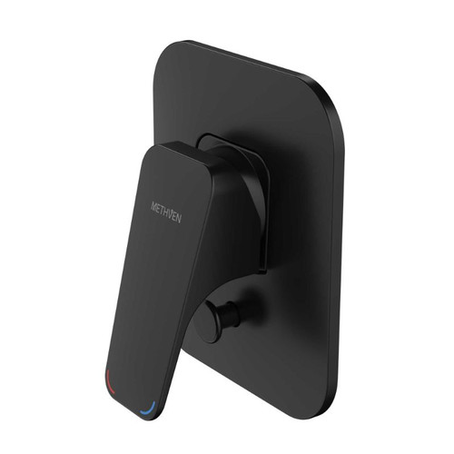 Waipori Shower Mixer with Diverter Matte Black WAHPSDBK