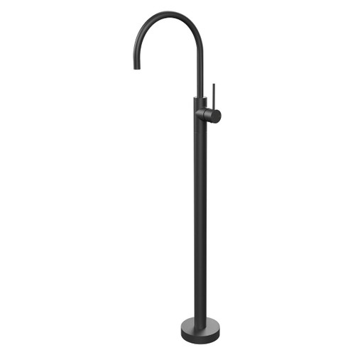 Vivid Slimline Floor Mounted Bath Mixer Matte Black VS745 MB