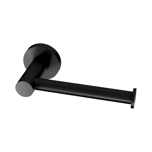 Radii Toilet Roll Holder Round Plate Matte Black RA892 MB