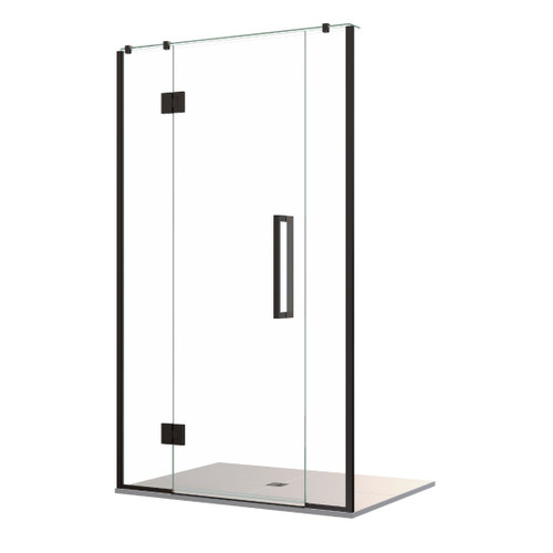 Acclaim Tile Shower 3 Sided Recessed Centre Waste Black 1200 x 1000mm