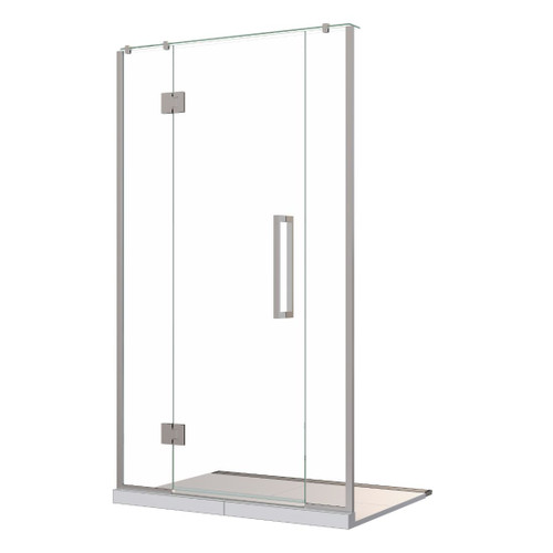 Acclaim Tile Shower 3 Sided Hobbed Channel Drain Chrome 1200 x 1000mm