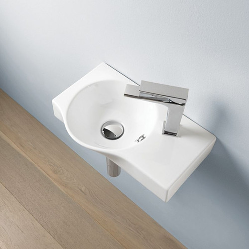 Wall Basin Union 430 x 220 x 140mm 1 Tap Hole White 27440.1