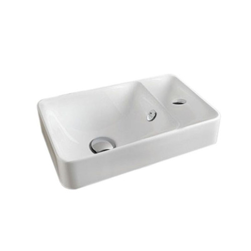 Wall Basin 450 x 275 x 100mm 1 Tap Hole White 27450.1