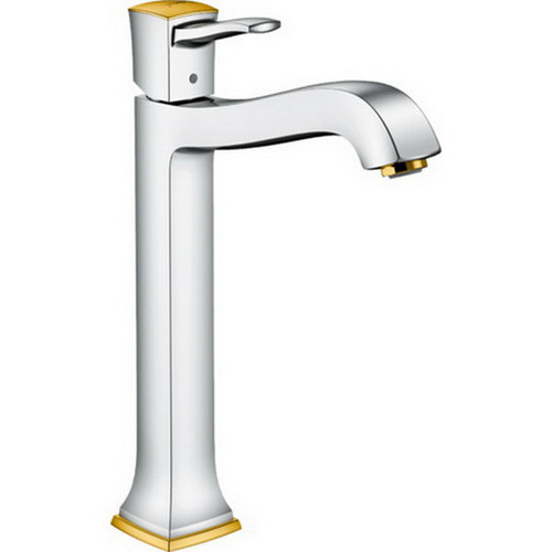 Metropol Classic Single Lever Basin Mixer 260 With Lever Handle For Washbowls With Pop-Up Waste Set Chrome/Gold Optic 31303090