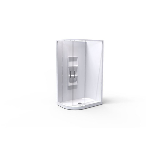 Luna Shower Enclosure 1200 x 800mm Round Moulded 1LU2W28RMSRX