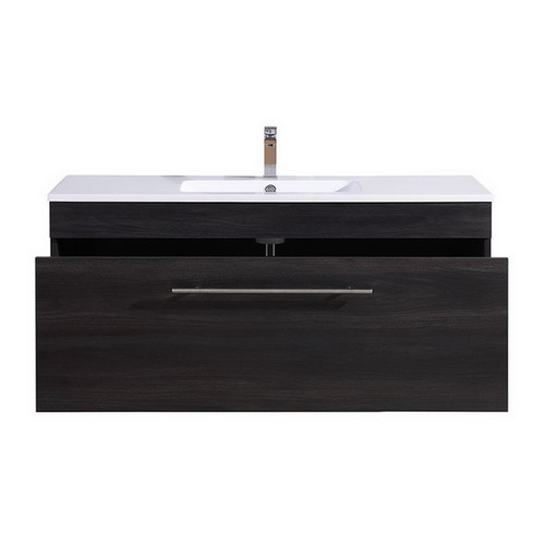 Brighton Wall Hung Vanity 1 Drawer 1200mm Black Walnut
