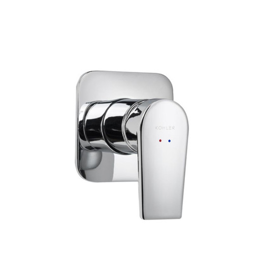 Taut Thin Shower/Bath Mixer Polished Chrome 100mm 27914A-CP