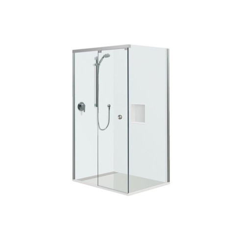 Acura 2 Wall Shower 1200 x 900mm Left Hand Drain Sliding Door