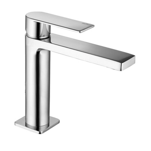 Tango Bathroom Wash Basin Mixer Aerator & 2 Stainless Steel Hoses No Pop Up Waste TA071