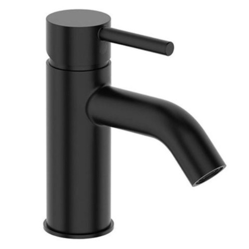 Uno Basin Mixer Curved Spout Black 43951.13