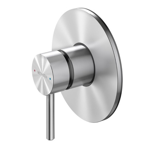 Turoa Shower Mixer With Large Faceplate Stainless Steel TUHPSLSS