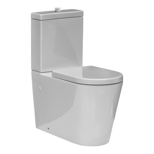 Elevate Accessible Raised Buttons Soft Close Back to Wall Toilet Suite Vitreous China ELE110.RB