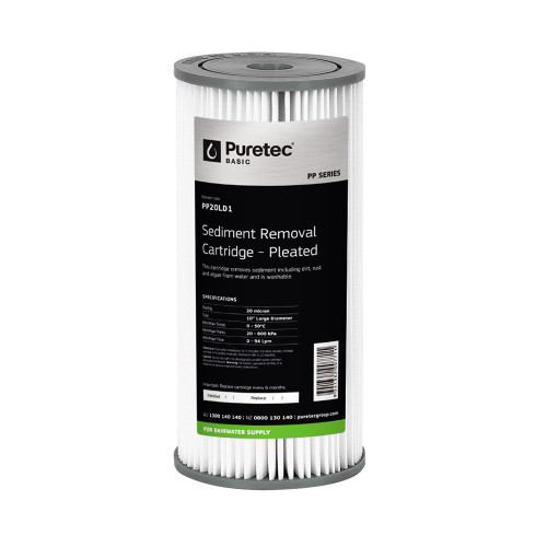 Pleated Sediment Cartridge 10 Inch 20 Micron