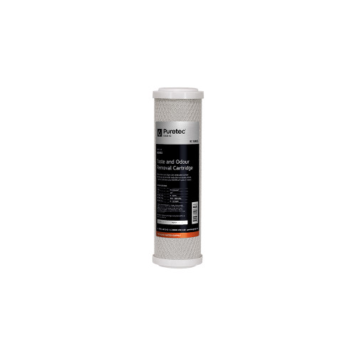Extruded Carbon Block Water Filter Cartridge 2.5 Inch x 10 Inch 0.5 Micron