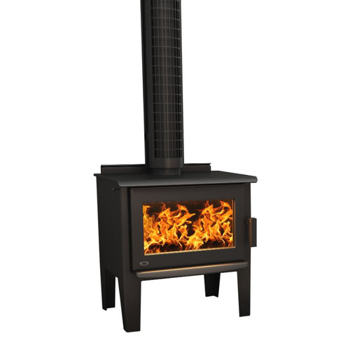 Main Image Monte Leg Wood Burner Rural HTP Black