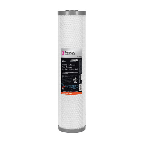 Carbon Block 4.5 x 20 Inch MaxiPlus Cartridge with 10 Micron Filtration CapacityCB10MP2