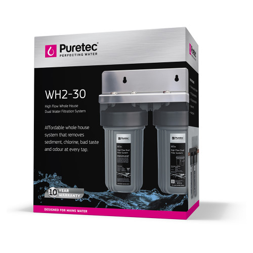 High Flow Whole House Dual Water Filter System 10 Inch 30LPM