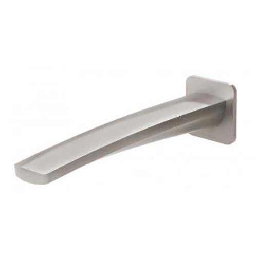 Mekko Wall Basin Outlet 200mm Brushed Nickel 115-7610-40