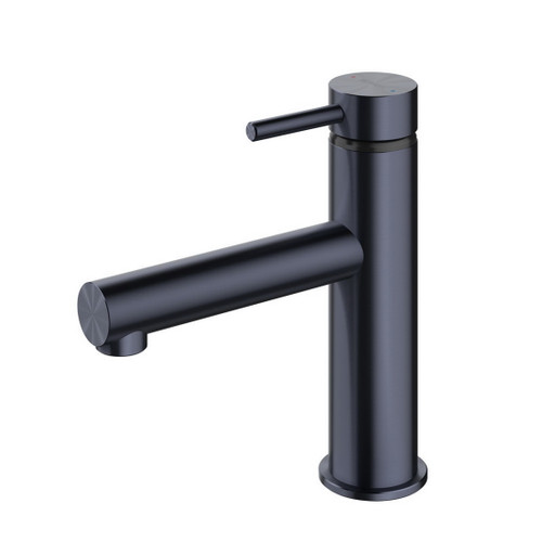 Turoa Basin Mixer Brushed Gunmetal Black TUBGM