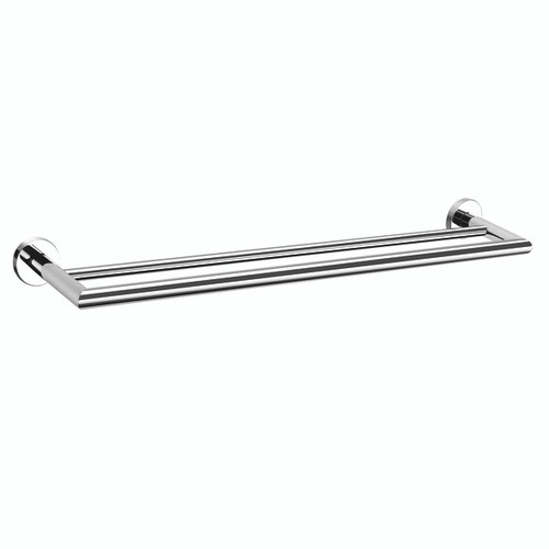 Boston II Towel Rail Double 650mm Chrome 3624D-C/650mm