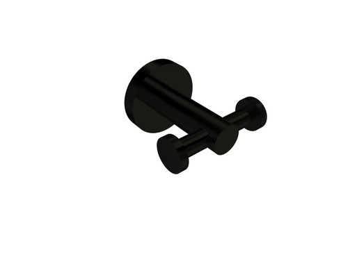 Boston II Robe Hook Double Black