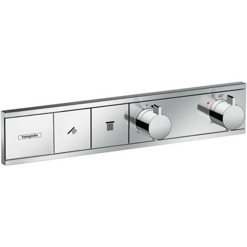 RainSelect Thermostat For Concealed Installation For 2 Functions Chrome 15380000