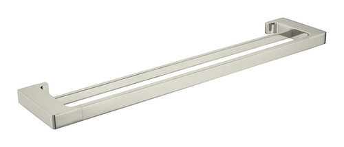 Edge II Double Towel Rail 635mm Brushed Nickel 736305