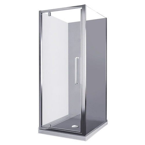 Cove Shower Enclosure Square 900 x 900mm Centre Waste Chrome Trim RACOVE 900
