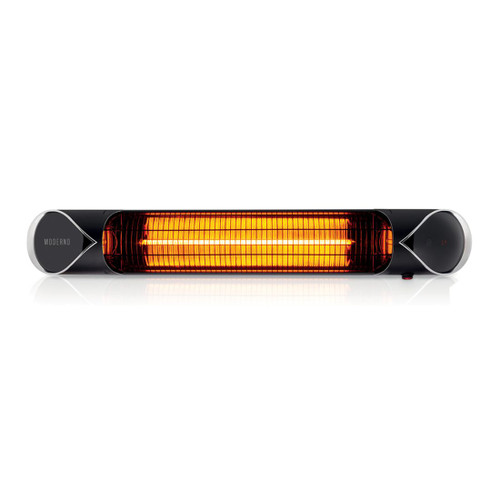 Moderno 2kW Outdoor Electric Heater Black ODHMONBLK
