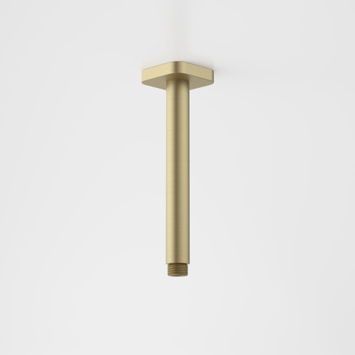 Luna Straight Arm Square Flange Brushed Brass 210mm 90388BB
