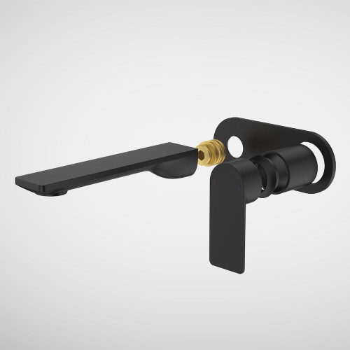 Urbane II 180mm Wall Basin/Bath Trim Kit Round Cover Plate Matte Black 99637B6A