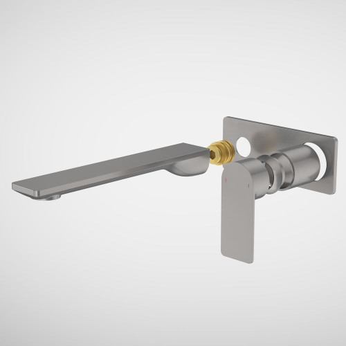 Urbane II 220mm Wall Basin/Bath Trim Kit Rectangular Cover Plate Gunmetal 99646GM6A