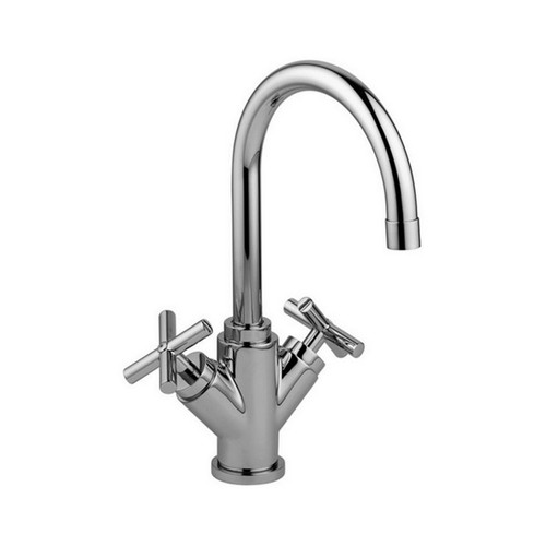 1 Hole wash basin mixer with swivelling spout with pop up waste FQTV077