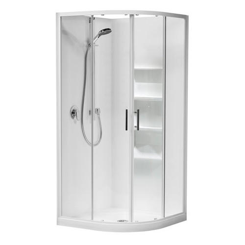 Luna Shower Enclosure 1000 x 1000mm Round Moulded 1LU2W11RMSRX
