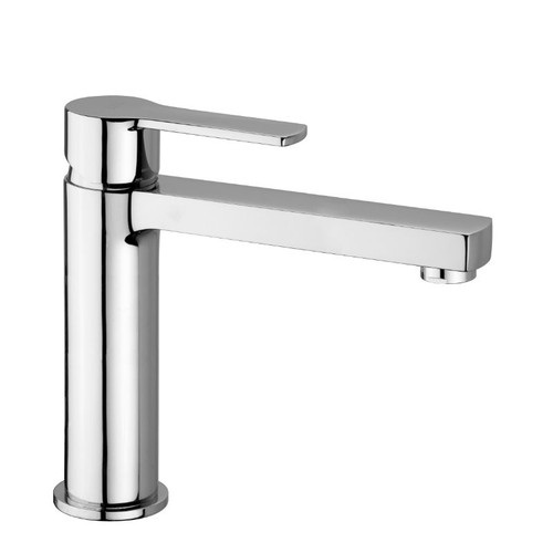 Ringo West Bathroom Wash Basin Mixer Medium & Aerator & 2 Stainless Steel Hoses WS074