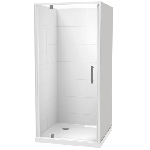 Millennium 1000mm Square Shower For Tiled Walls 3-Sided Corner Waste White 1ML2W999TL9C