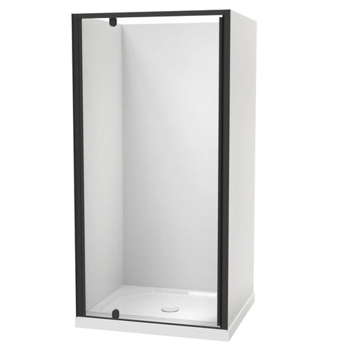 Main Image Sierra 1000 x 900mm Rectangle Shower 3-Sided Flat Wall 900mm Pivot Door Black 1SI2K919FL1X