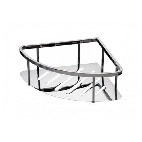 Universal Shelf 295 x 220 x 80mm Basket Corner Polished Stainless Steel UBCS