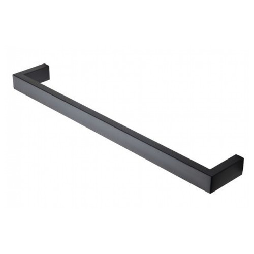 Strata Studio 1 Noir Towel Warmer 460 x 40mm Slimline Single Black WSS460N
