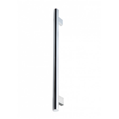 Heiko Vertical Pole Towel Warmer 1000 x 45mm Vertical Brushed Stainless Steel WHSPLV1000B