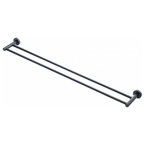 Aura Noir Towel Rail 829 x 40mm Black AUDTR800N