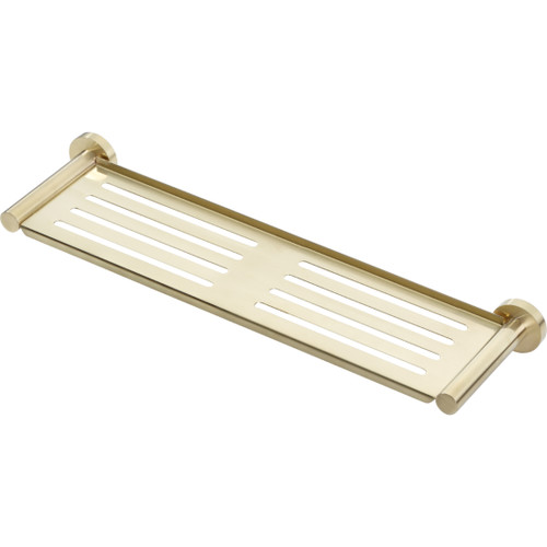 Aura Metal Shelf Brushed Brass AUSBB