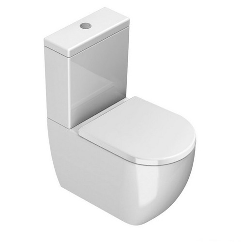 Sfera Back To Wall Toilet Suite 630 x 350mm Gloss White Concealed Inlet MPSFRST