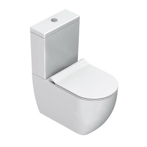 Sfera Back To Wall Toilet Suite 630 x 350mm Matte White Concealed Inlet MPSFRSL.BM