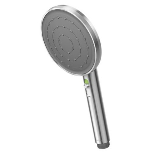 Turoa VJet Shower Handset Stainless Steel & Graphite TUHSSSGR