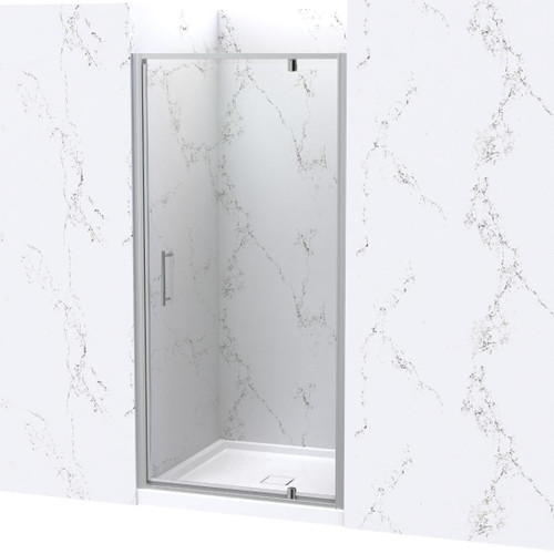 Eclipse Shower For Tiled Walls 1000mm Square 3-Wall Satin 1EC2S111TL1X