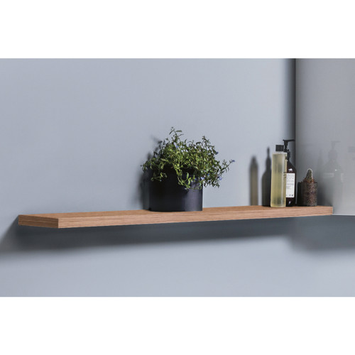 Laundry Wall Hung Floating Shelf Timber Veneer 600 x 25 x 150mm S60T