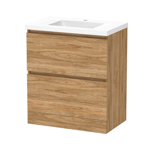 Luna Floor Standing Vanity 750mm 2-Drawer Baroque 5LUN075DF23